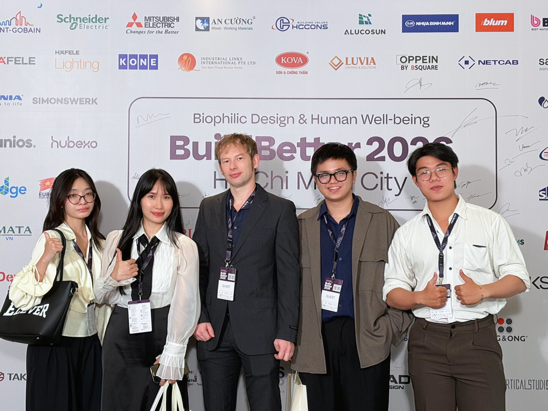 The Song Anh team attends Build Better HCMC 2026 with Design Director David.