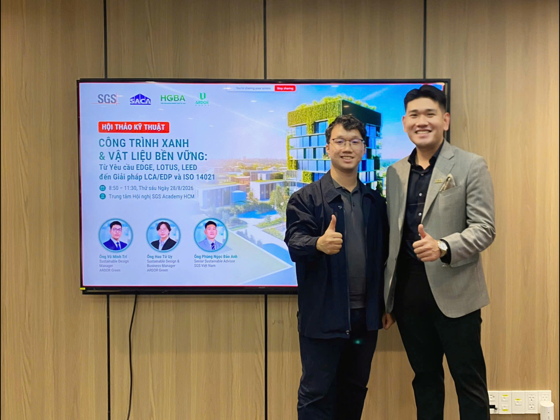 Đội ngũ kiến trúc sư SONG ANH tham dự hội thảo Công trình Xanh